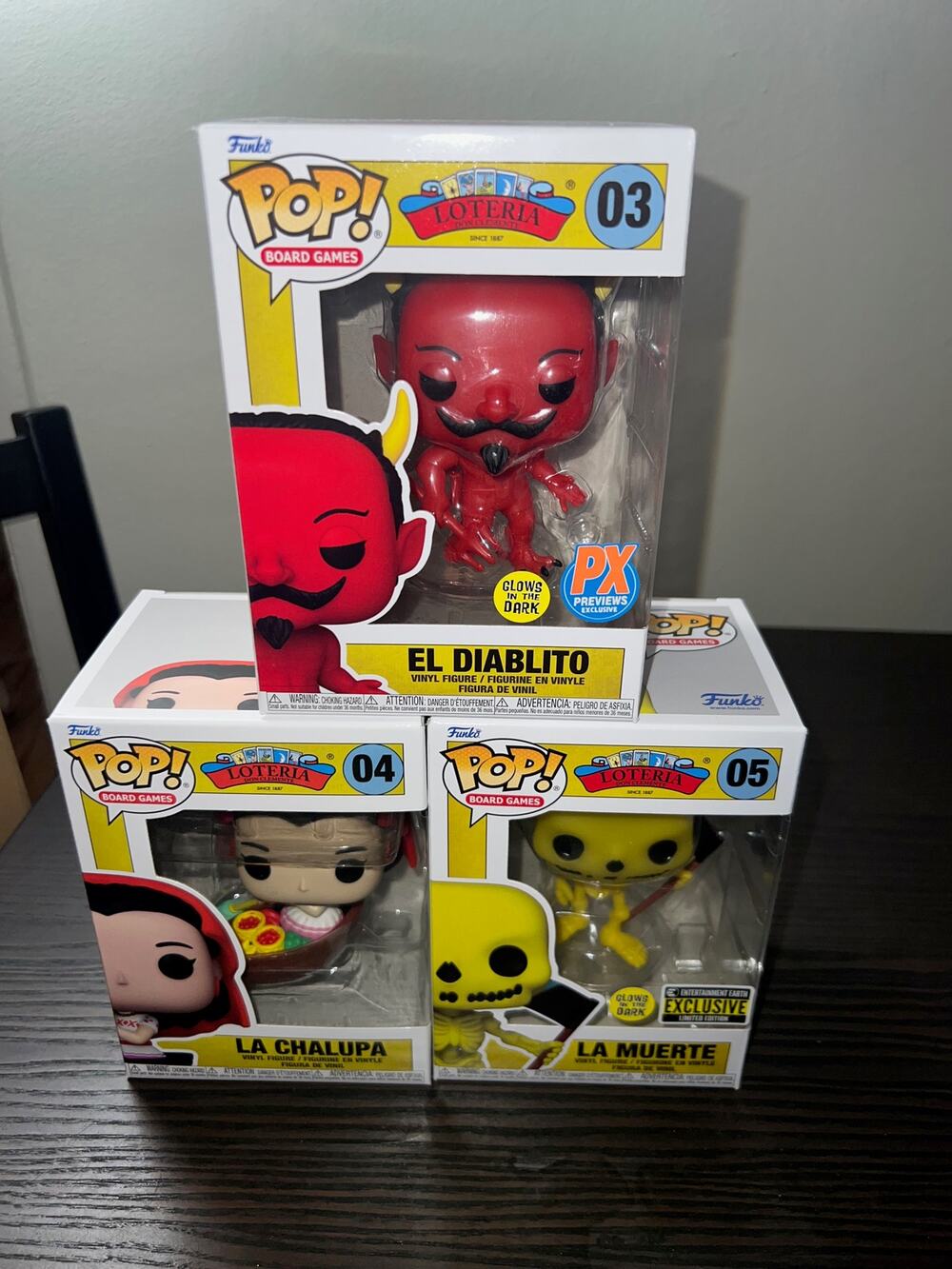 3 VAULTED Loteria Funko Pops El Diablito La Chalupa Muerte #03 #04 #05 Games